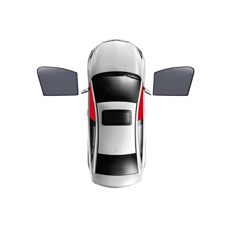 Sonnenschutz Für VW Für T-ROC Für TROC 2018-2024 Auto-Rückseiten-Baby-Fenster-Sonnenschutzschild Frontscheibenvorhang Sonnenschutzvisier Auto Sonnenschutz(2PCS Front) von DZSMACHENGSM