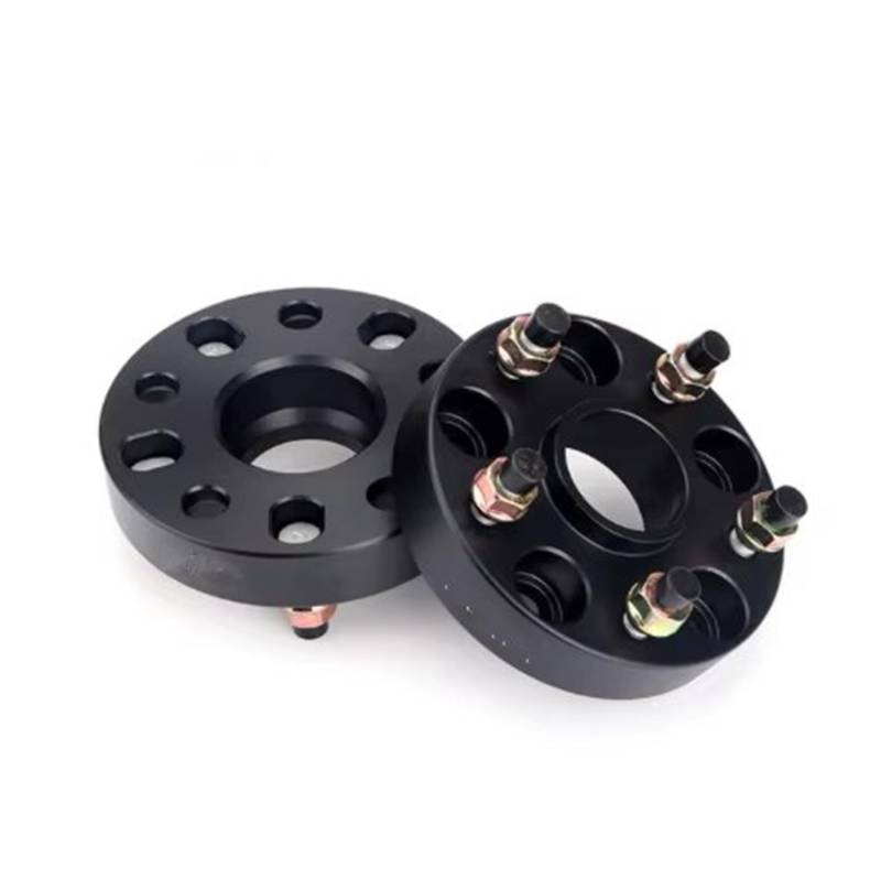 Spurverbreiterungen 20/25/30/35mm PCD 5x114,3 60,1mm Rad Spacer Adapter Für Suzuki Für SX4 Für Grand Für Vitara Für Ertiga Für Escudo Für Kizashi M12XP1,25 Distanzscheiben(Schwarz,20mm) von DZSMACHENGSM