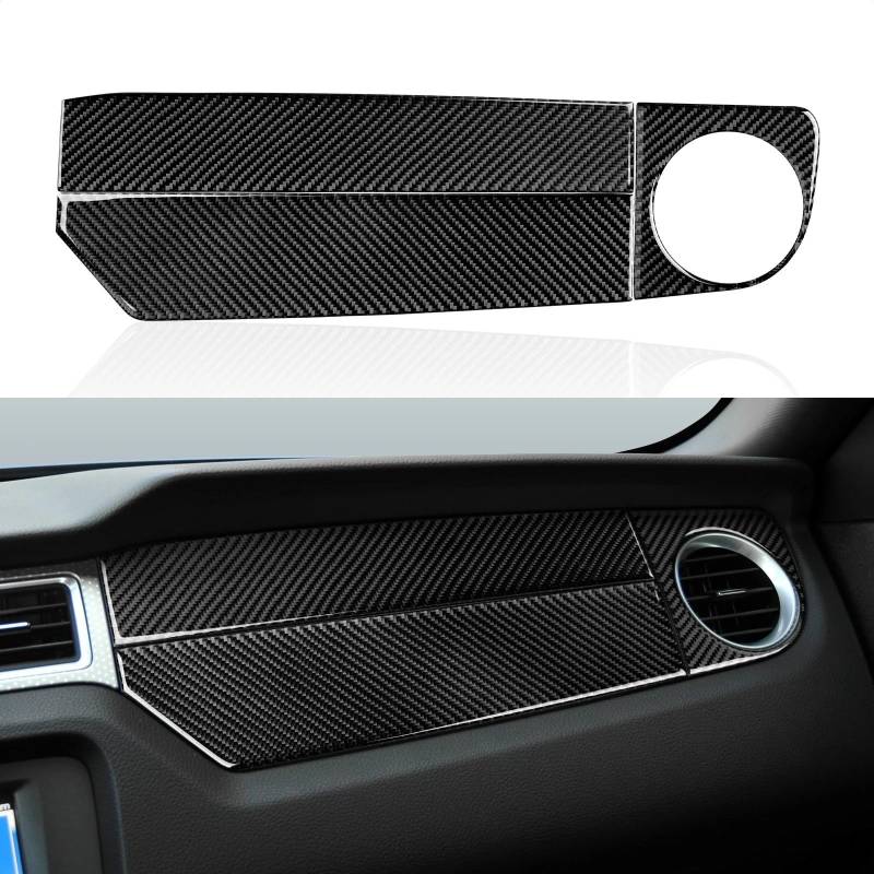 Zentrale Dashboard Dekoration Carbon Fiber Innen Aufkleber Für Ford Für Mustang GT 2009-2014 Auto Getriebe Shift Panel Trim Zubehör Auto Styling Lüftungsgitter Zierleiste(3pcs) von DZSMACHENGSM