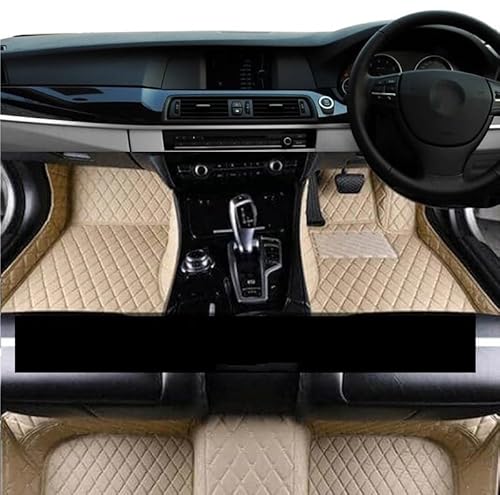 Auto-Fußmatte Auto Fußmatten Für Ford Für Taurus VII MK7 2015-2018 2019 wasserdichte Pads Abdeckungen Böden Auto Zubehör Autoteppich(RHD Beige) von DZSMSRTG