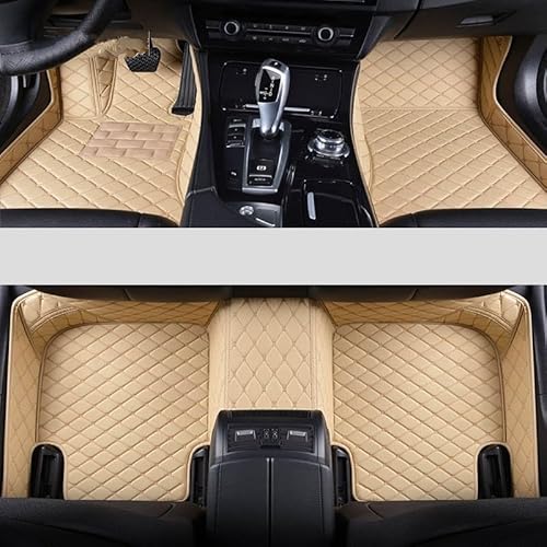 Auto-Fußmatte Auto-Fußmatten Für Mazda CX-30 CX30 Autozubehör Fußteppich Teppich Innenteile Autoteppich(Beige) von DZSMSRTG