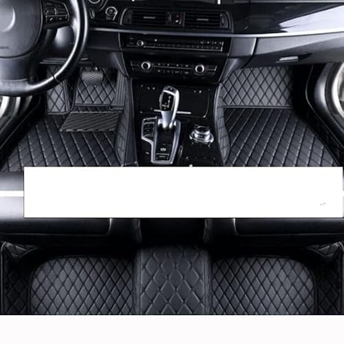 Auto-Fußmatte Auto Fußmatten Für Mazda3 BK 2004~2009 Auto Teppiche Langlebige wasserdichte Teppich Luxus Leder Matte Vollen Satz Autoteppich(LHD Black) von DZSMSRTG