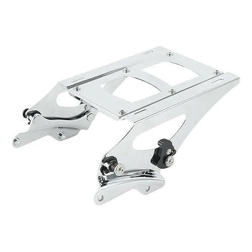 Gepäckträger 4 Punkt Docking Hardware Kit Gepäck Rack Für Für Touring Electra Für Glide Road Für König Ultra 2014-2024 2019 Motorrad Heckgepäck Gepäckträger(Chome) von DZSMSRTG