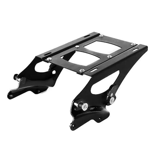 Gepäckträger 4 Punkt Docking Hardware Kit Gepäck Rack Für Für Touring Electra Für Glide Road Für König Ultra 2014-2024 2019 Motorrad Heckgepäck Gepäckträger(Schwarz) von DZSMSRTG