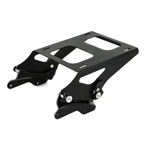 Gepäckträger Motorrad Doppel-up Montage Stamm Gepäck Rack & Docking Kits Für Tour Pak Für Touring Für Glide 2014-2023 Motorrad Heckgepäck Gepäckträger(Style B Black) von DZSMSRTG