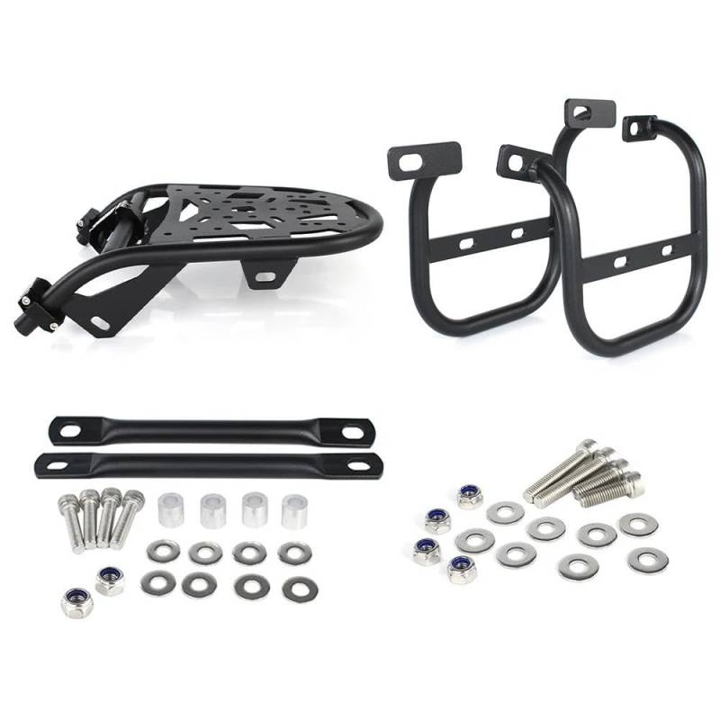 Gepäckträger Motorrad Hinten Rack Gepäck Rack Für Ruckus 50 (Zoomer) 2003-2024 Sattel Unterstützung Racks Pannier Racks Seite Motorrad Heckgepäck Gepäckträger von DZSMSRTG