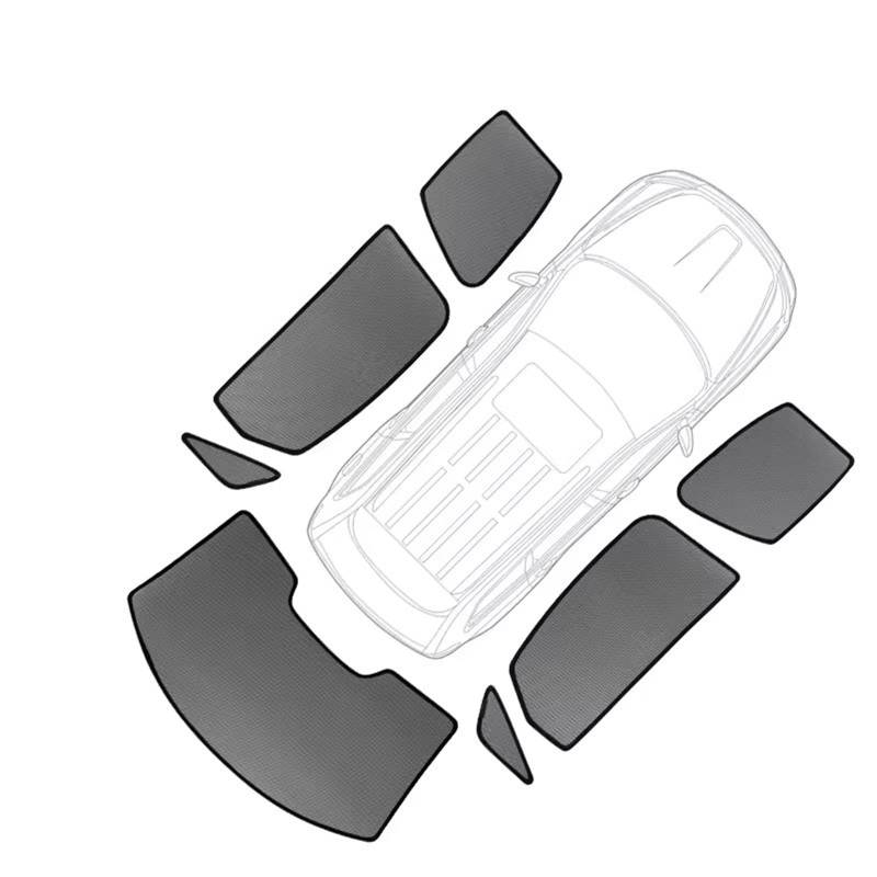 Auto Sonnenschutz Auto-Sonnenschutz Die Windschutzscheibe Vorhang Hintere Seitenscheibe Sonnenschutzvisier Für Kia Für Sorento Für MQ4 2021–2024 Sonnenblende Auto(7pcs) von DZSNBMSHD