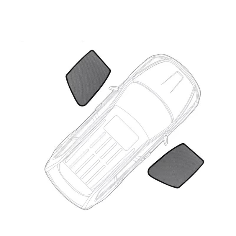 Auto Sonnenschutz Für Mercedes Für Benz Für ML Für W166 2012-2015 Auto-Sonnenschutzschild Frontscheibenvorhang Rückseite Babyfenster Sonnenschutz Sonnenblende Auto(2PCS Front) von DZSNBMSHD