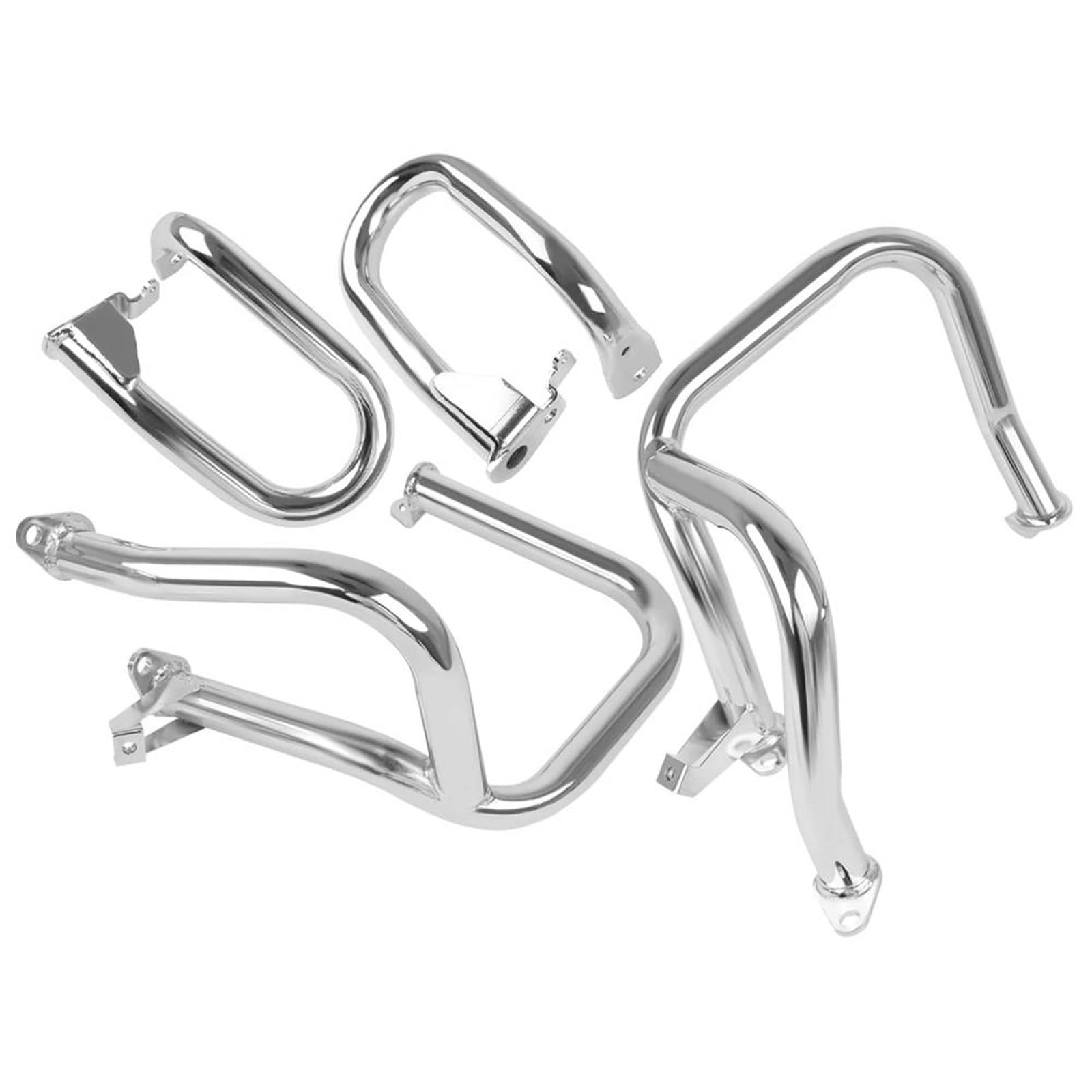 Sturzschutz Motorschutzbügel Stoßfänger-Crashschutzbügel Fallschutz Für Goldwing Für GL1800 Für GL1800A Für Gold Wing 1800 2001-2017 Crash Bars(1 Set Chrome) von DZSPGJFHG