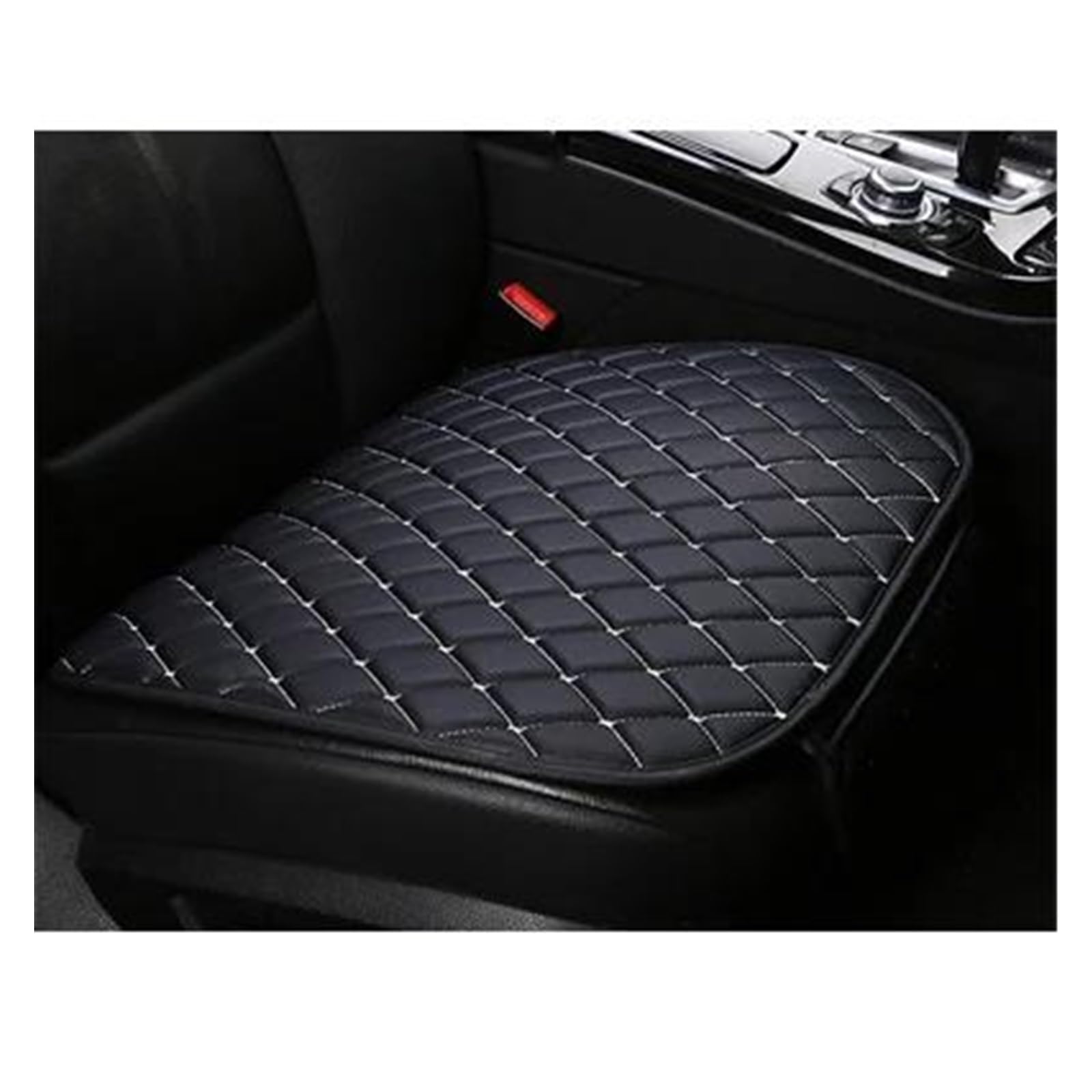 Autositzbezüge Autositzbezüge Aus PU-Leder Für Dodge Für Journey Für Dart Für Calibre Für Durango Für Avenger Für Magnum Für Grand Für Caravan Autositzbezug Auto Sitzschoner(Black white 1 piece) von DZSQEGBX