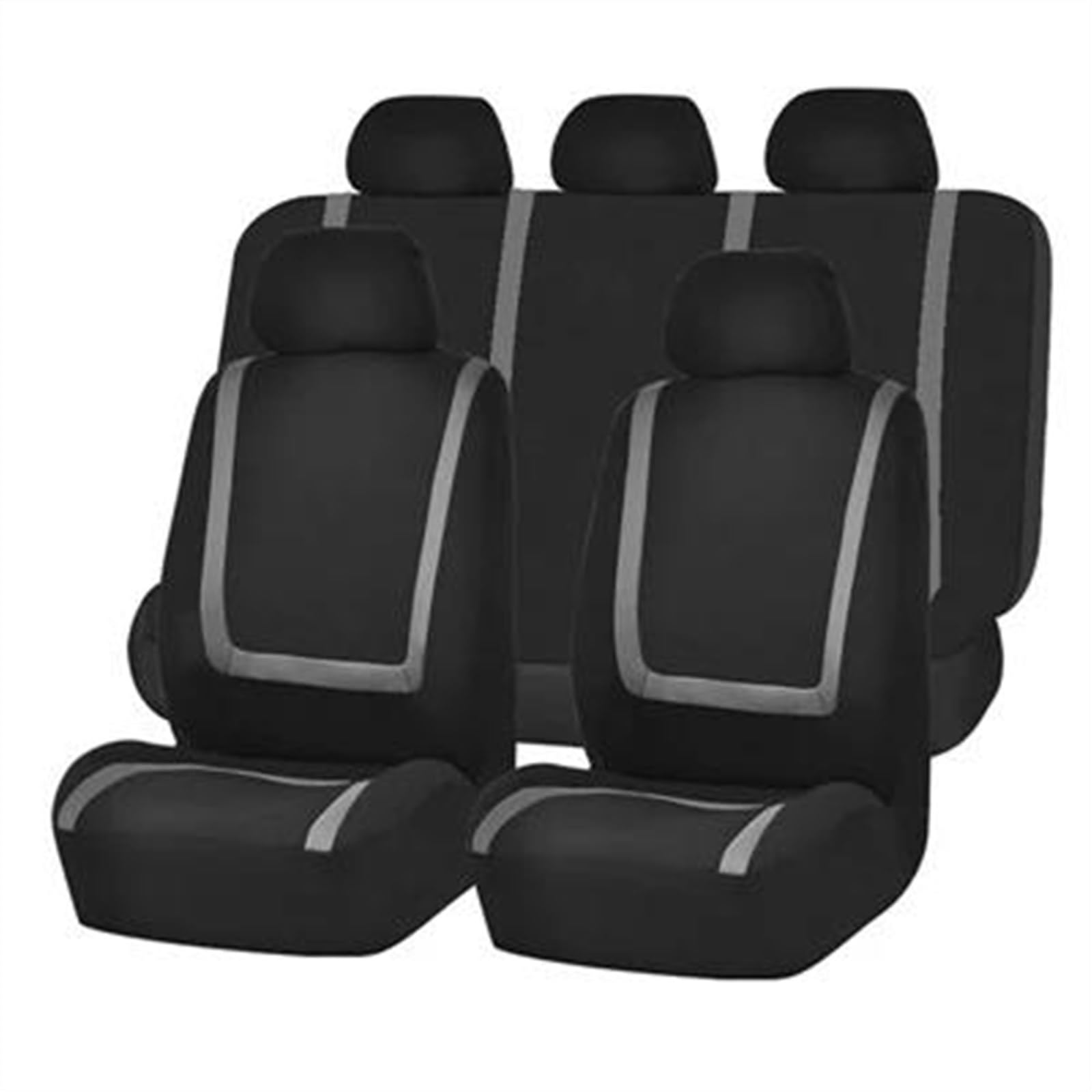 Autositzbezüge Autositzbezüge-Set Für Peugeot Für 206 308sw 508sw 301 307 407 Vorder- Und Rückseite Auto Sitzschoner(Grey) von DZSQEGBX