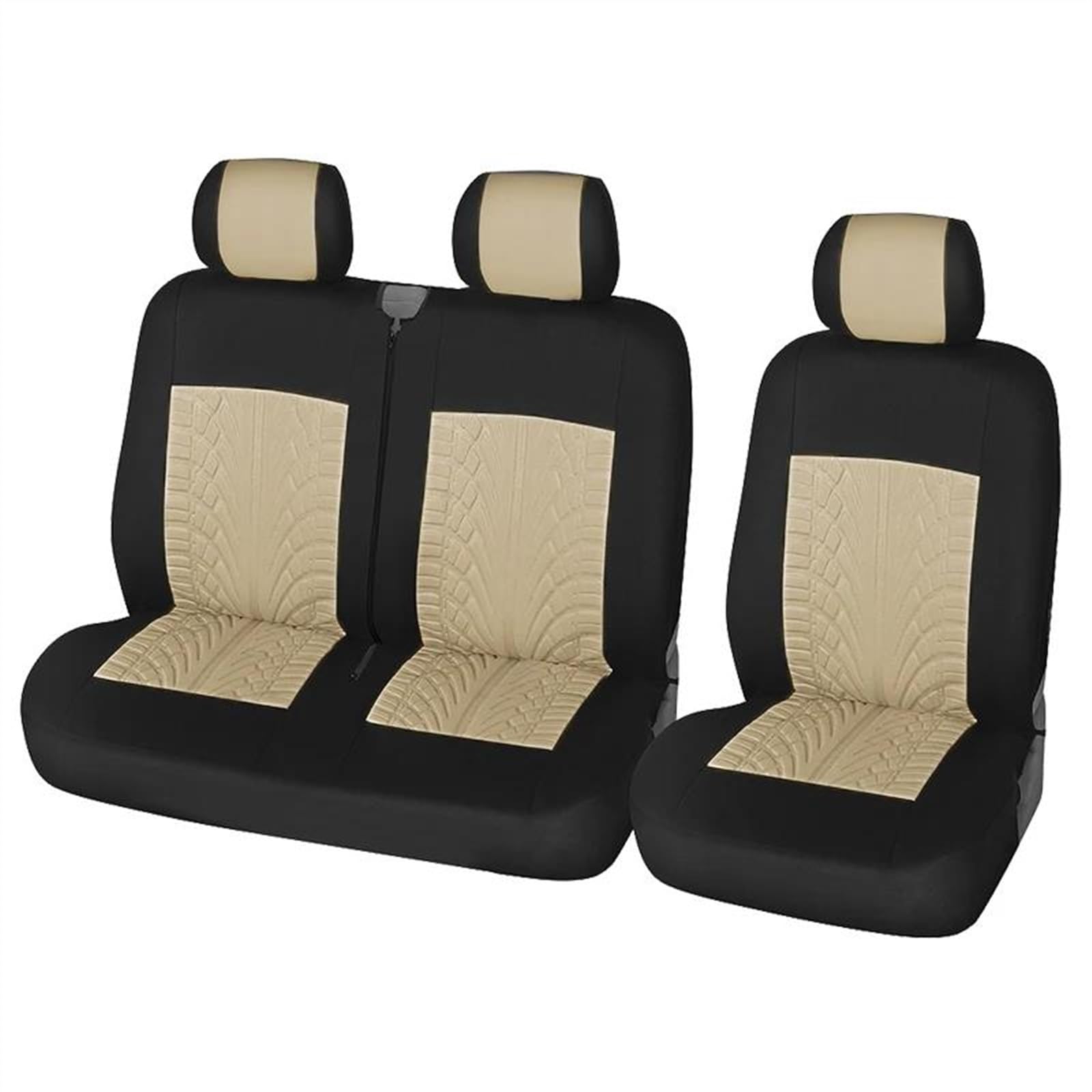 Autositzbezüge Autositzbezüge Universal Für Peugeot Für 207 Vordersitzbezüge Beige Sitzbezüge Komplettset Sitzschutz Auto Sitzschoner(Back seat Part) von DZSQEGBX