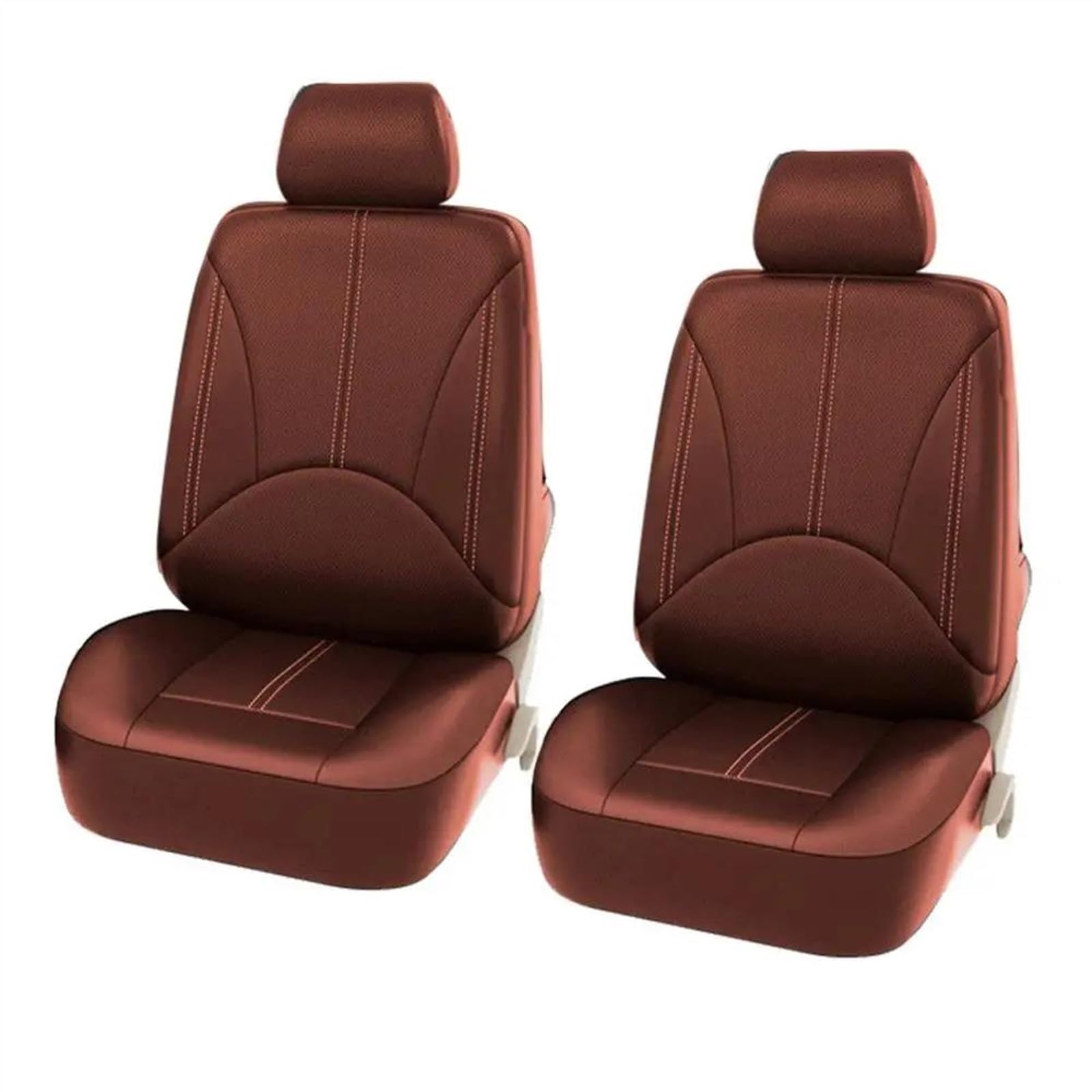 Autositzbezüge PU-Leder-Autositzbezug-Kissen Für Peugeot Für 206 307 407 308 Autositzschutz Auto Sitzschoner(2 seat Brown) von DZSQEGBX