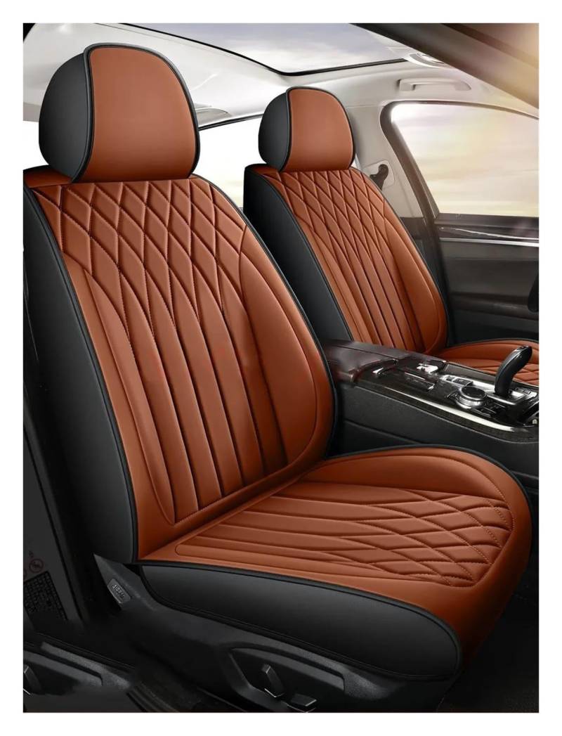 Autositzbezüge Universal Style 3D Autositzbezug Zubehör Für JEEP Alle Automodelle Für Compass Für Grand Cherokee Für Commander Für Wrangler JK Innenausstattung Auto Sitzschoner(Coffee 5 Seat) von DZSQEGBX