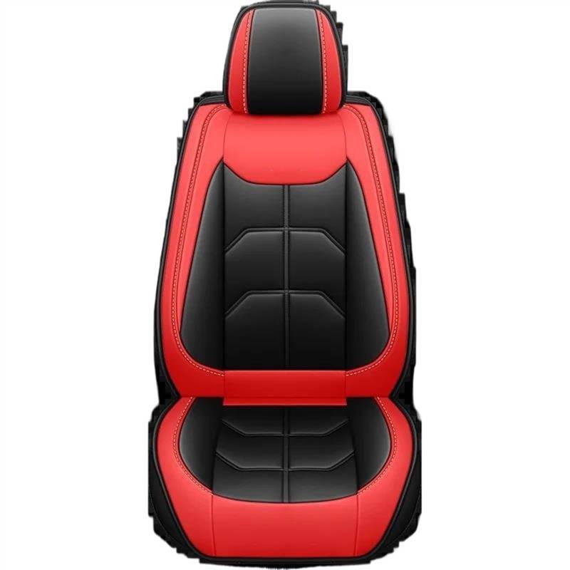 DZSQEGBX Autositzbezüge Auto Sitz Abdeckung Für Jeep Für Kompass Für Grand Cherokee Für Commander Für Wrangler JK Innen Zubehör Sitz Protektoren Auto Sitzschoner(Schwarz Rot) von DZSQEGBX