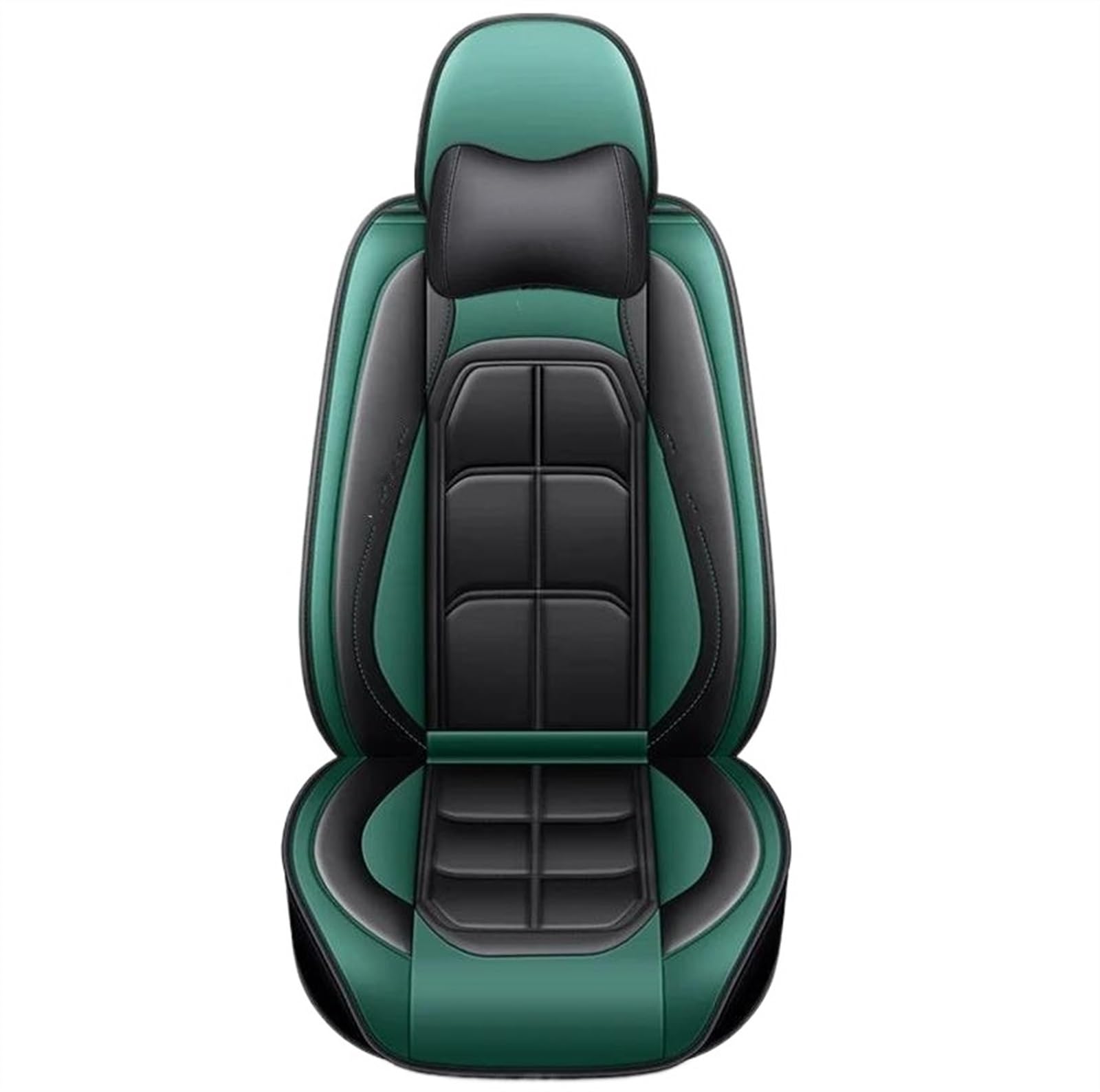 DZSQEGBX Autositzbezüge Auto Sitz Abdeckung Leder Für Ford Alle Modell Für Fokus Für Fusion Für Rand Für Tourneo Für Kuga Für Mustang Auto Sitz Protektoren Auto Sitzschoner(Blue Pillow) von DZSQEGBX