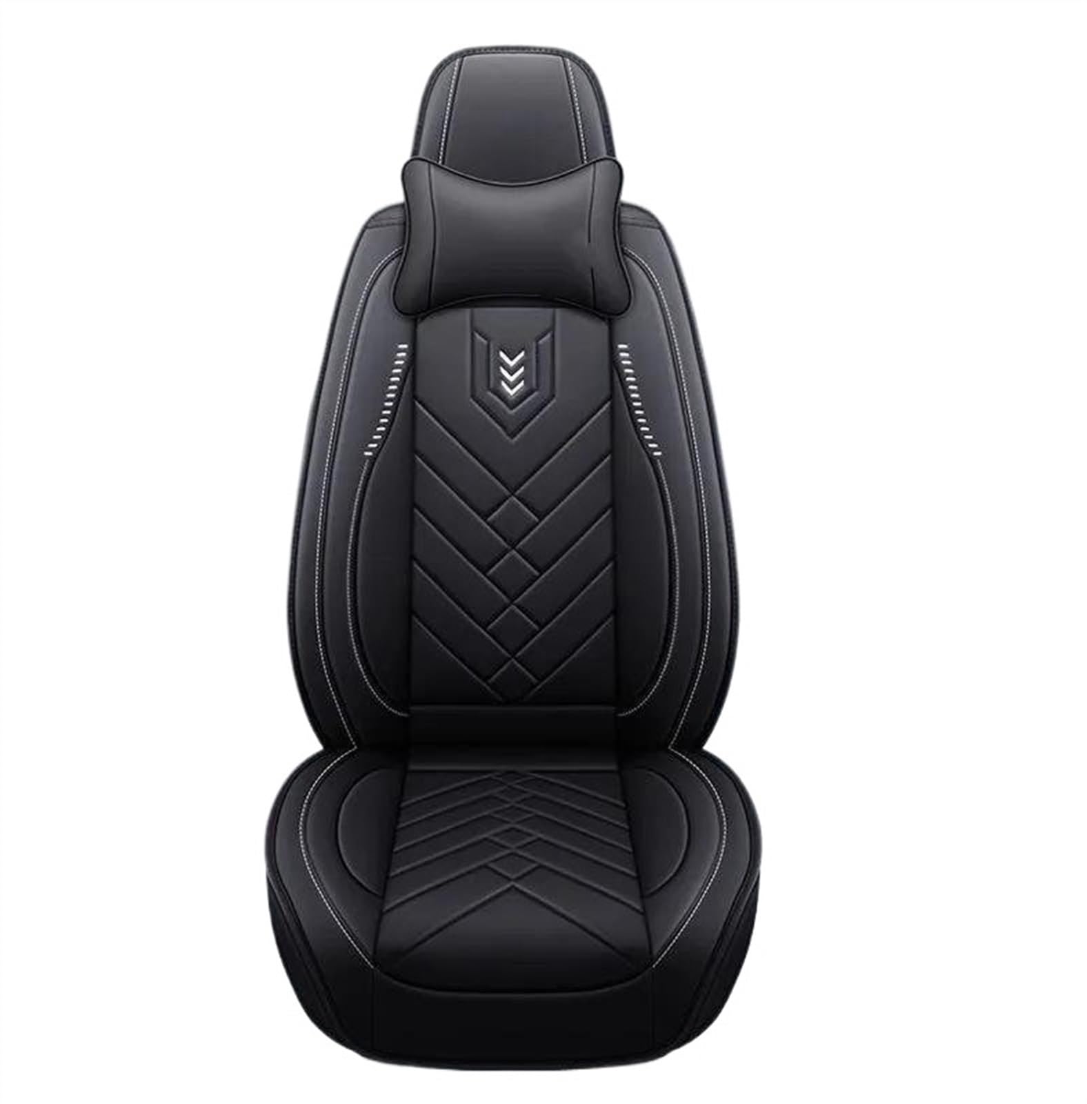 DZSQEGBX Autositzbezüge Auto Sitz Abdeckung Leder Zubehör Für Opel Alle Modelle Für Astra Gh Für Antara Für Vectra Bc Für Zafira Ab Auto Styling Auto Auto Sitzschoner(Black Pillow) von DZSQEGBX