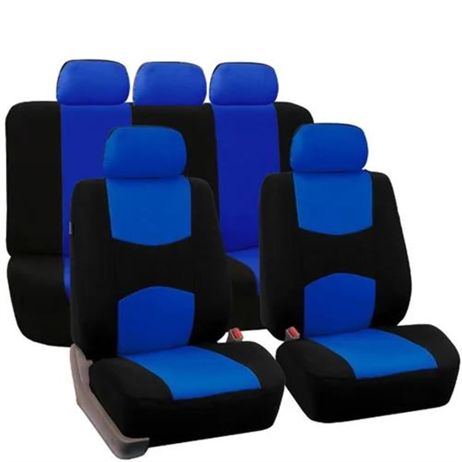 DZSQEGBX Autositzbezüge Auto Sitzbezug Kissen Universal Seat Protector Für Mitsubishi Für Pajero 2 3 4 Volle Sport Für Carisma Für Montero Für Outlander 3XL Auto Sitzschoner(5 seat Blue) von DZSQEGBX