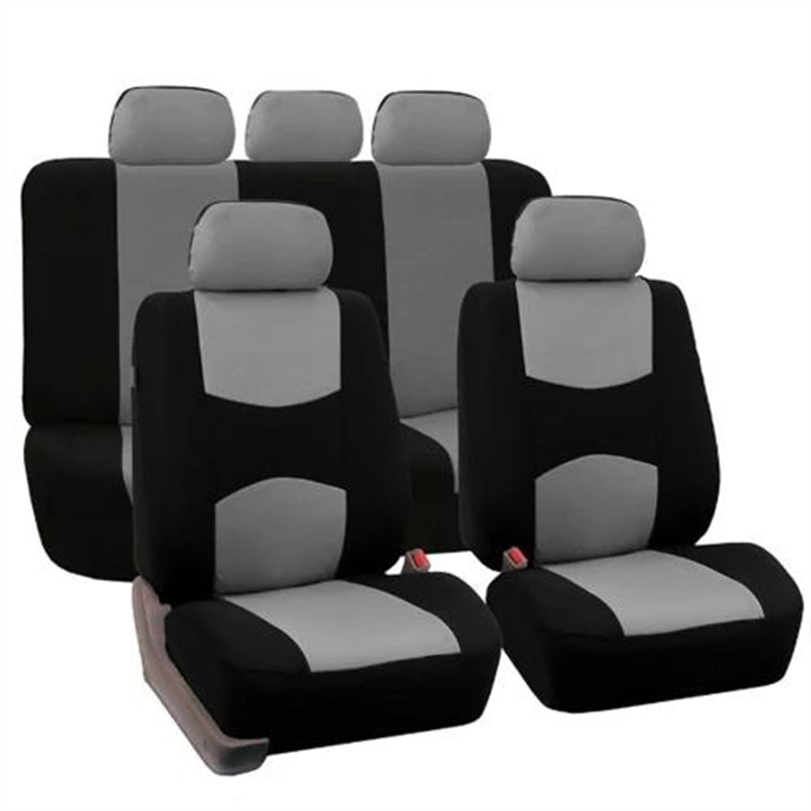 DZSQEGBX Autositzbezüge Auto Sitzbezug Kissen Universal Seat Protector Für Mitsubishi Für Pajero 2 3 4 Volle Sport Für Carisma Für Montero Für Outlander 3XL Auto Sitzschoner(5 seat Grey) von DZSQEGBX