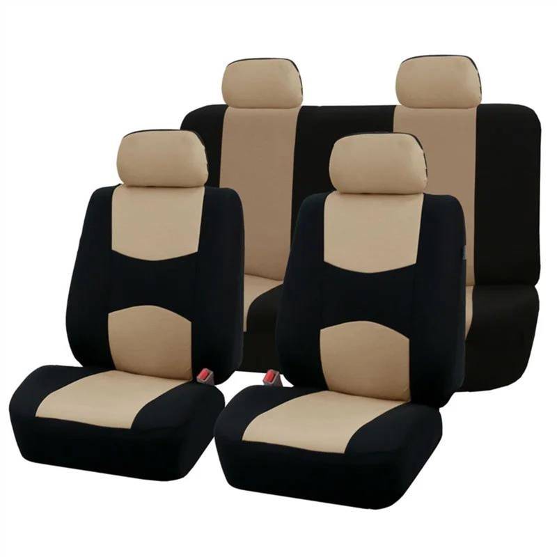 DZSQEGBX Autositzbezüge Auto Sitzkissen Für Ford Für Focus 3 2 Fließheck Limousine Für Kuga Für Escape Sitz Pads Protector Pads Sitzbezüge 3 Stücke Auto Sitzschoner(Beige) von DZSQEGBX