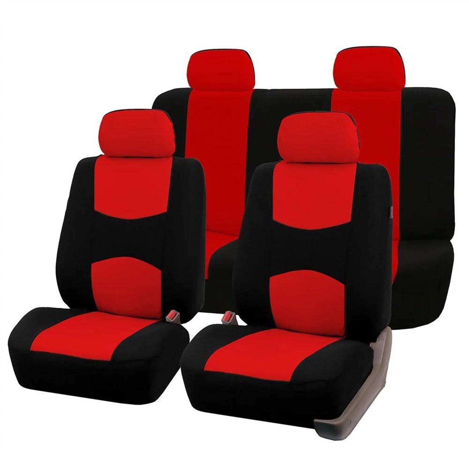 DZSQEGBX Autositzbezüge Auto Sitzkissen Für Ford Für Focus 3 2 Fließheck Limousine Für Kuga Für Escape Sitz Pads Protector Pads Sitzbezüge 3 Stücke Auto Sitzschoner(Rot) von DZSQEGBX