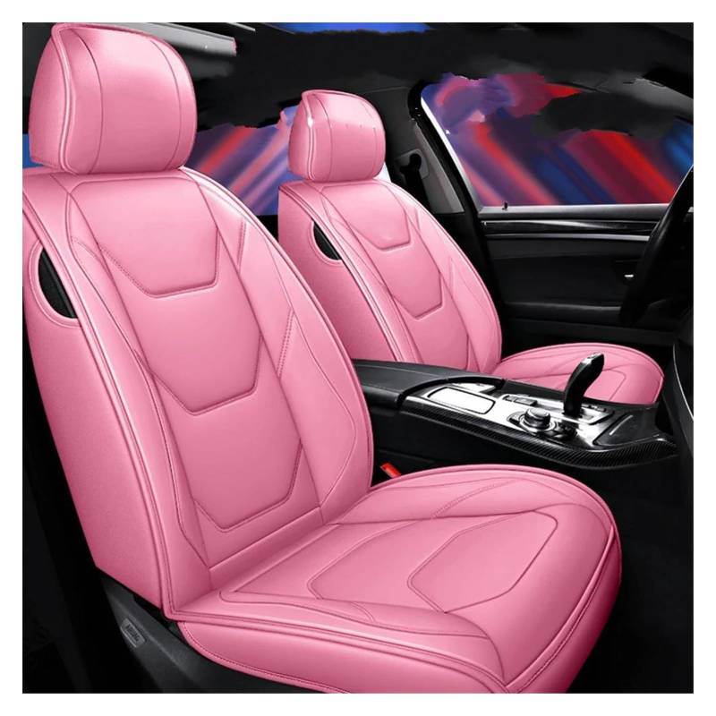 DZSQEGBX Autositzbezüge Autositzbezüge Aus Leder Für Chevy Für Captiva Für Aveo Für Cruze Für Epica Für Lacetti Autositzschutz Auto Sitzschoner(Pink) von DZSQEGBX