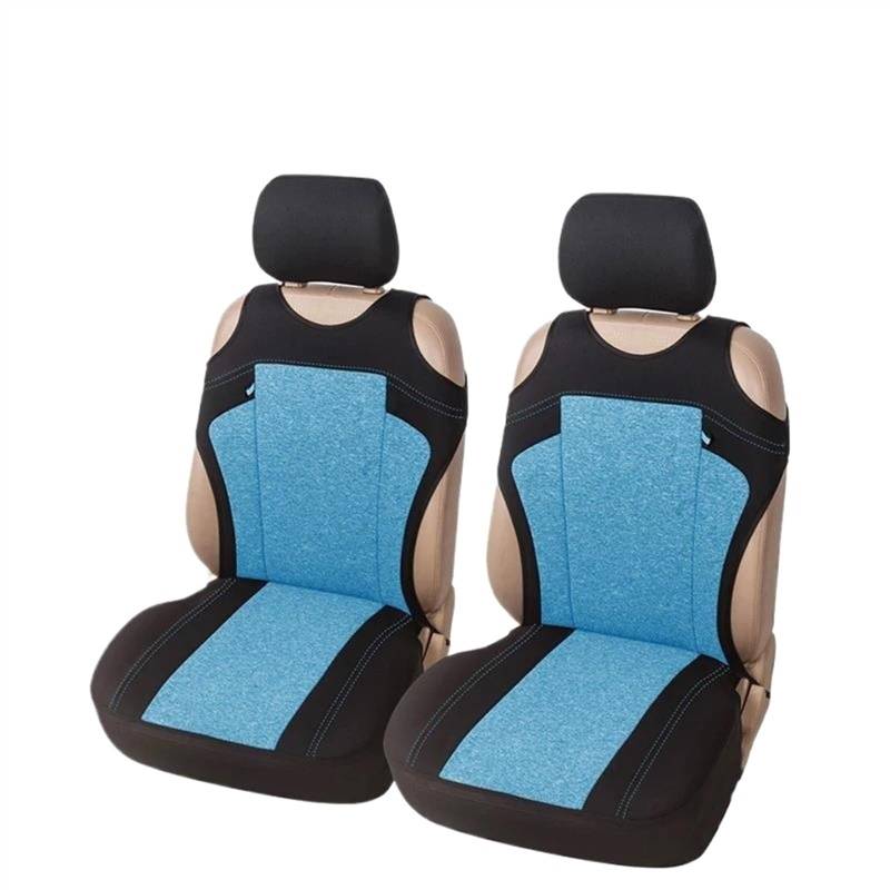 DZSQEGBX Autositzbezüge Autositzbezüge Für Autos Eimerbezüge Im Westen-Stil Autozubehör Vordersitzschutz Universell Passend Für Die Meisten Autos LKWs Lieferwagen SUVs Auto Sitzschoner(2PCS Blue 1) von DZSQEGBX