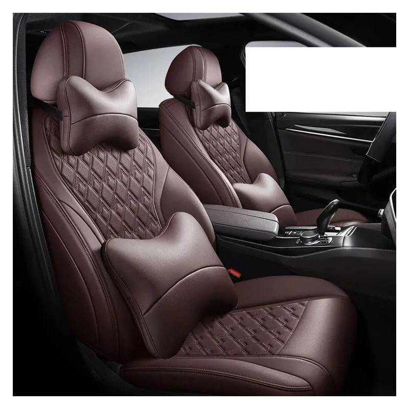 DZSQEGBX Autositzbezüge Autositzbezug Für Für F36 Für Gran Für Coupe 4 Series 2014–2019 Individualisierungsstil Innendetails Leder Auto Sitzschoner(Coffee pllw) von DZSQEGBX