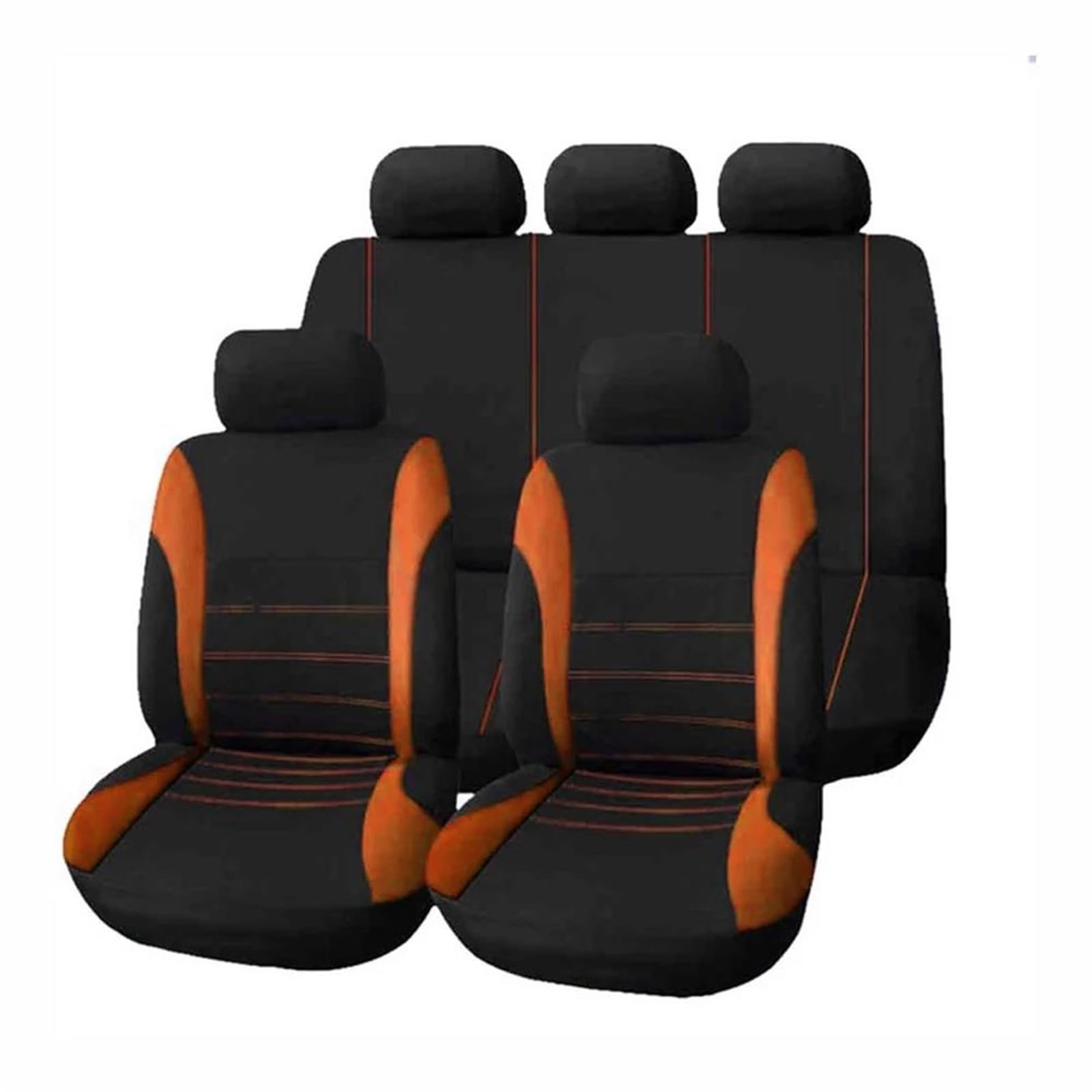 DZSQEGBX Autositzbezüge Autositzbezug Für Kia Für Sportage Für Rio 3/4 Für Ceed Für Sorento Für Soul Für NIRO Für K2 K3 K5 Autositzschutz Auto Sitzschoner(Orange) von DZSQEGBX