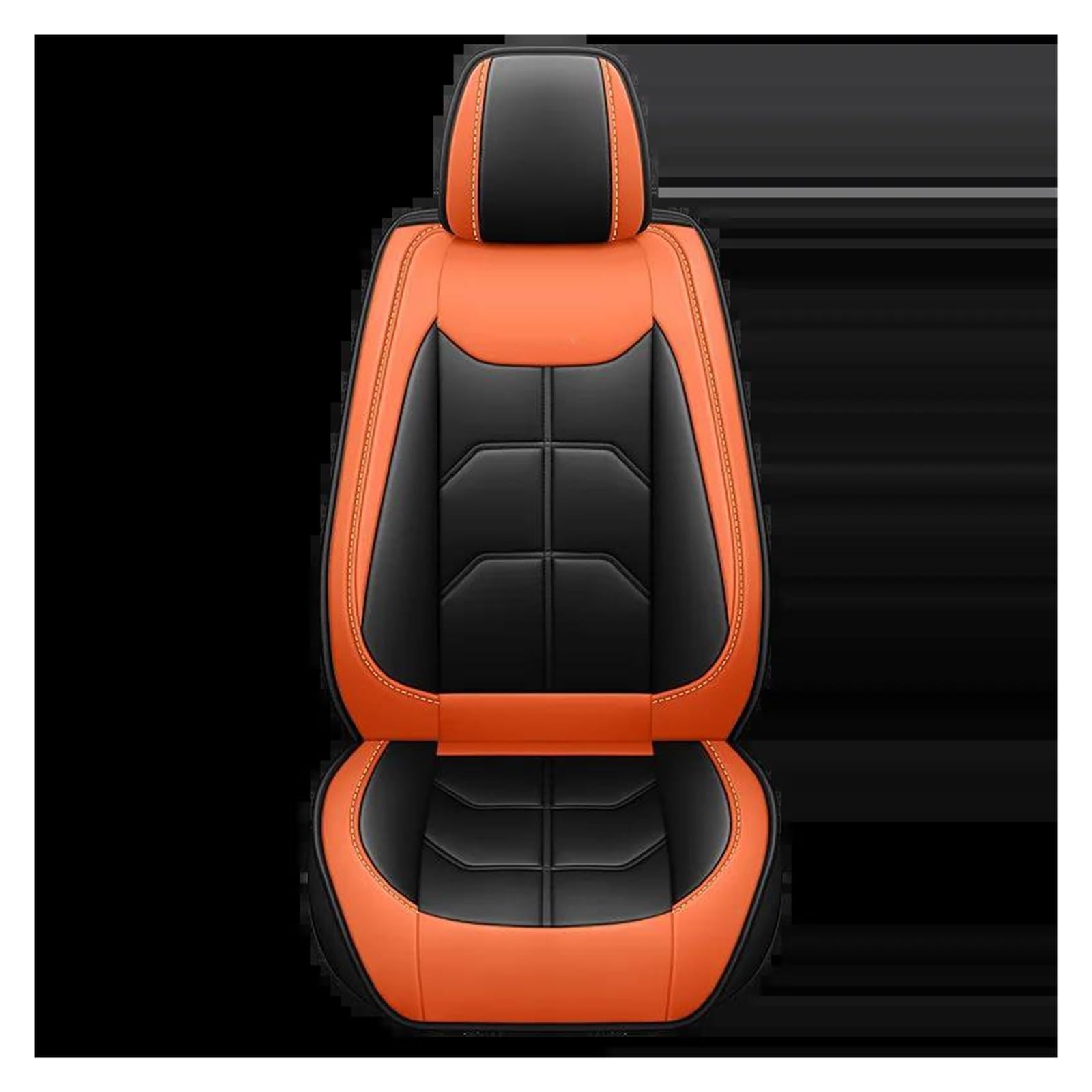 DZSQEGBX Autositzbezüge Autositzbezug Für Mercedes Für GLA CLA CLS GLC GLE GLK GLS CLK SLC SL ML GL Innenzubehör Autositzschutz Auto Sitzschoner(Black Orange) von DZSQEGBX