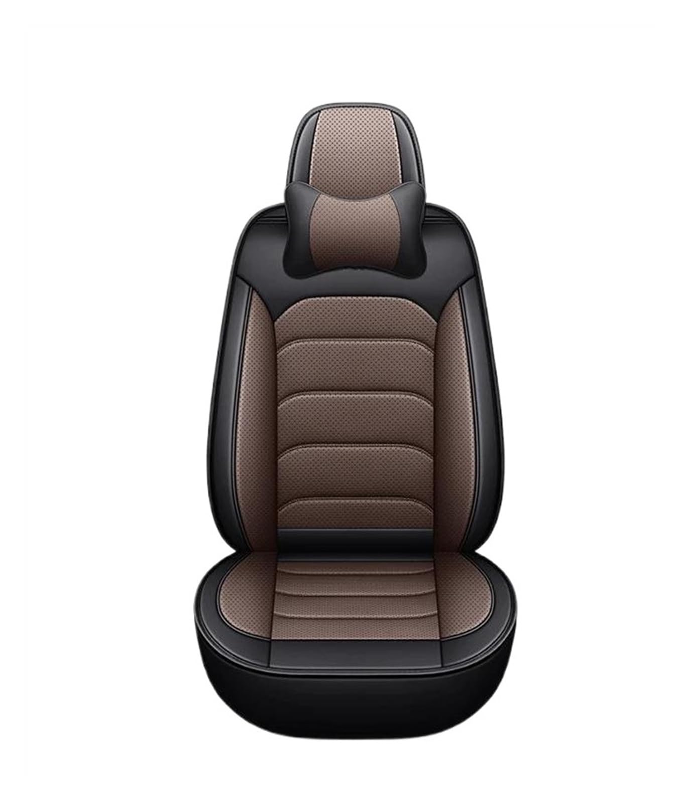 DZSQEGBX Autositzbezüge Autositzbezug Leder Autozubehör Für Volvo Alle Modelle Für S60 S80 C30 XC60 XC90 S40 V40 V90 V60 XC-Classi S90 Auto Sitzschoner(Coffee Pillow) von DZSQEGBX