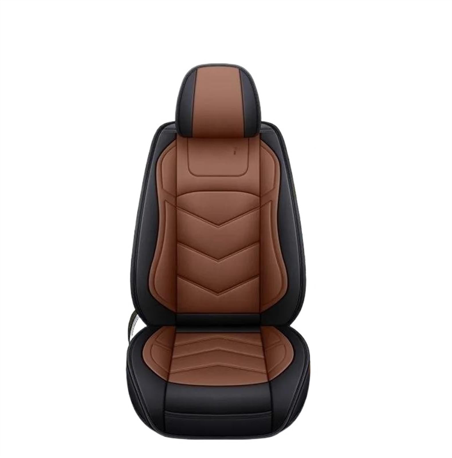 DZSQEGBX Autositzbezüge Autositzbezug Leder Für Ford Alle Modelle Für Fusion Für Rand Für Tourneo Für Kuga Für Mustang Autositzschutz Auto Sitzschoner(Black Coffee) von DZSQEGBX