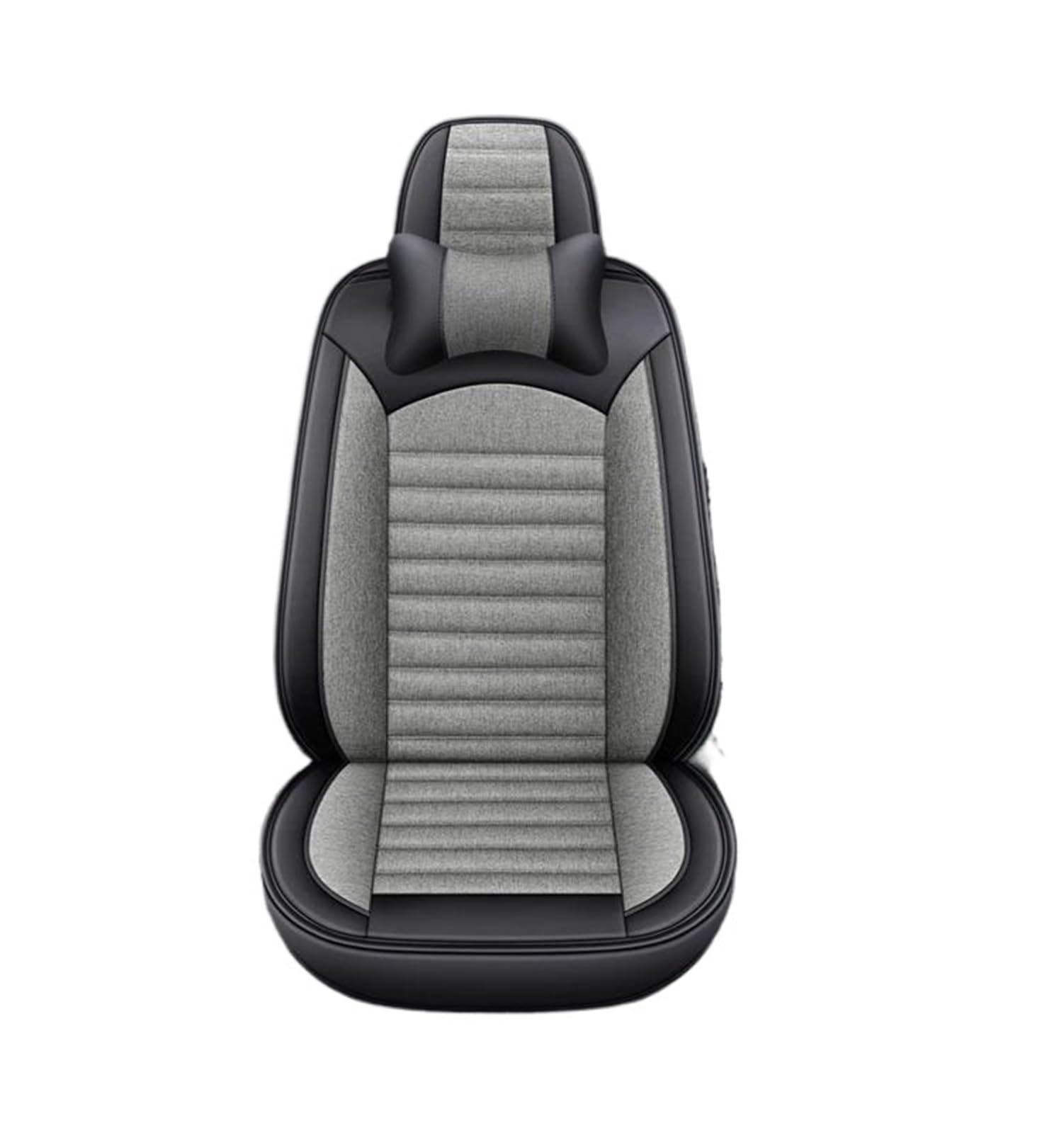 DZSQEGBX Autositzbezüge Autositzbezug Leder Für Kia Für Rio Für Sorento Für Cerato Für Soul Für Optima Für Opirus Für Borrego VQ Autositzschutz Auto Sitzschoner(Black Gray Pillow) von DZSQEGBX