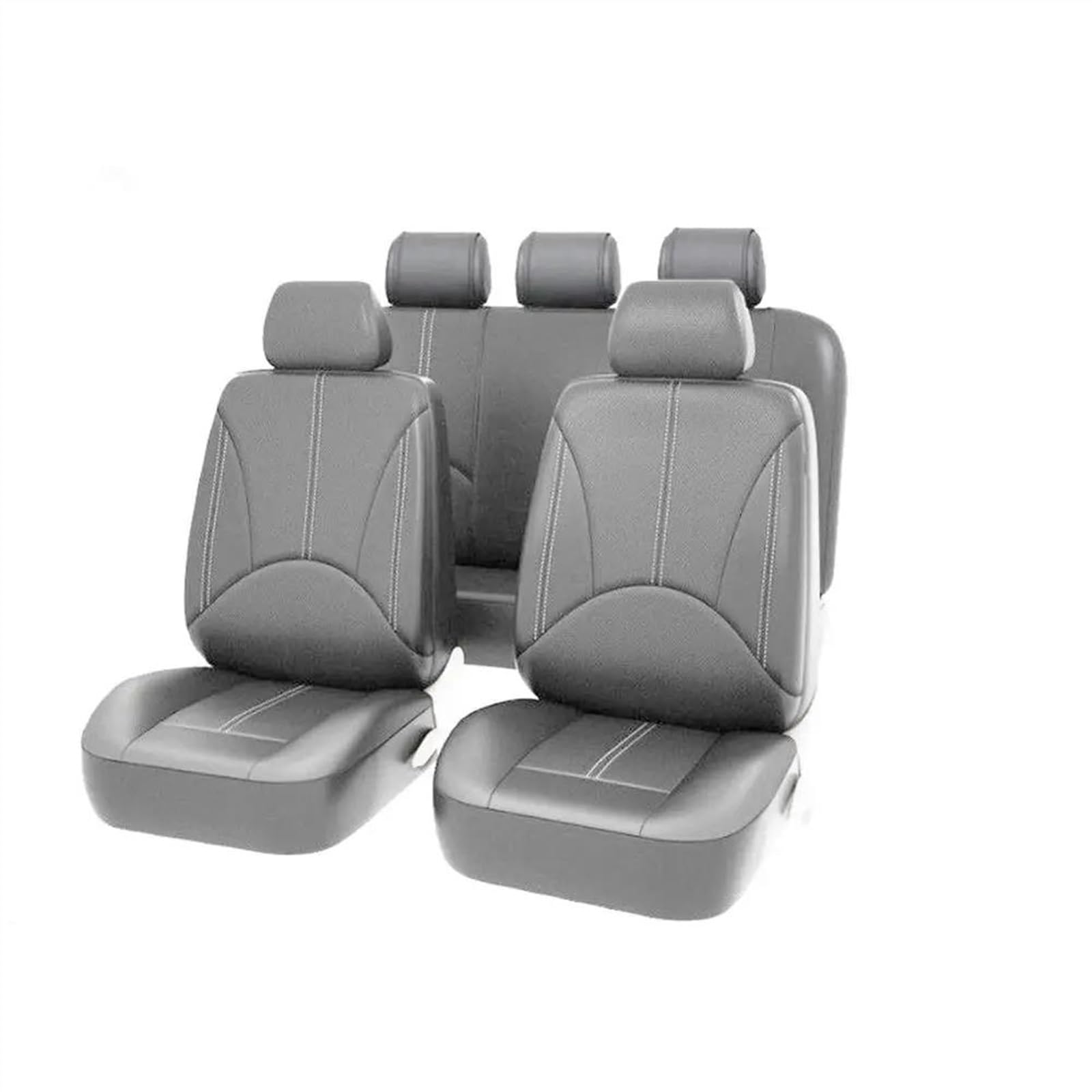 DZSQEGBX Autositzbezüge Autositzschutz Stickerei Autositzbezug Für Suzuki Für Alto Für Baleno Für Grand Vitara Für Liana Sx4 Vordersitzset Universal Auto Sitzschoner(5 seat Grey) von DZSQEGBX