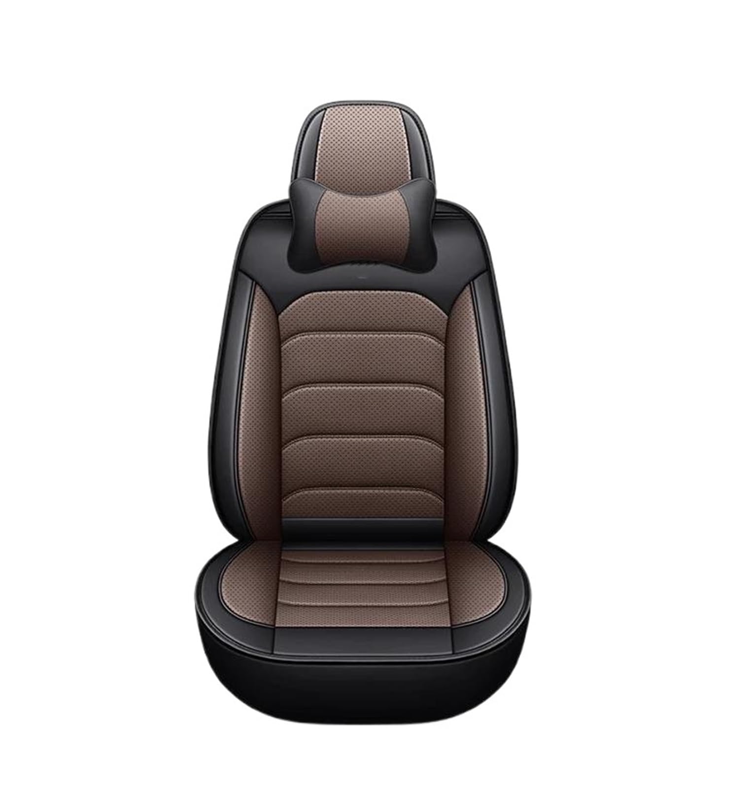 DZSQEGBX Autositzbezüge Für Cadillac Alle Modelle Für SRX Cts CT4 CT5 XT4 CT6 SLS ATS ATSL XTS XT5 CT6 Für Escalade Auto Sitzbezug Leder Auto Zubehör Auto Sitzschoner(Coffee Pillow) von DZSQEGBX