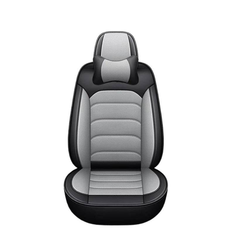 DZSQEGBX Autositzbezüge Für Cadillac Alle Modelle Für SRX Cts CT4 CT5 XT4 CT6 SLS ATS ATSL XTS XT5 CT6 Für Escalade Auto Sitzbezug Leder Auto Zubehör Auto Sitzschoner(Grey Pillow) von DZSQEGBX