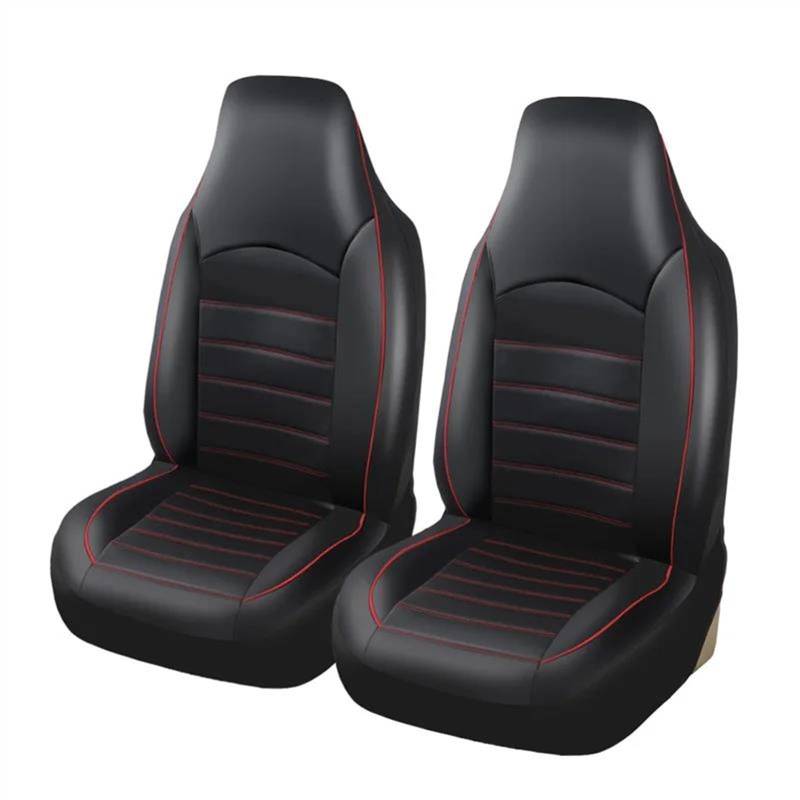 DZSQEGBX Autositzbezüge Für FIAT Für Punto 2PCS Eimer Sitz Abdeckung Atmungsaktive Auto Sitzbezüge Auto Innen Zubehör Auto Sitz Protektoren Auto Sitzschoner(Rote Linie) von DZSQEGBX