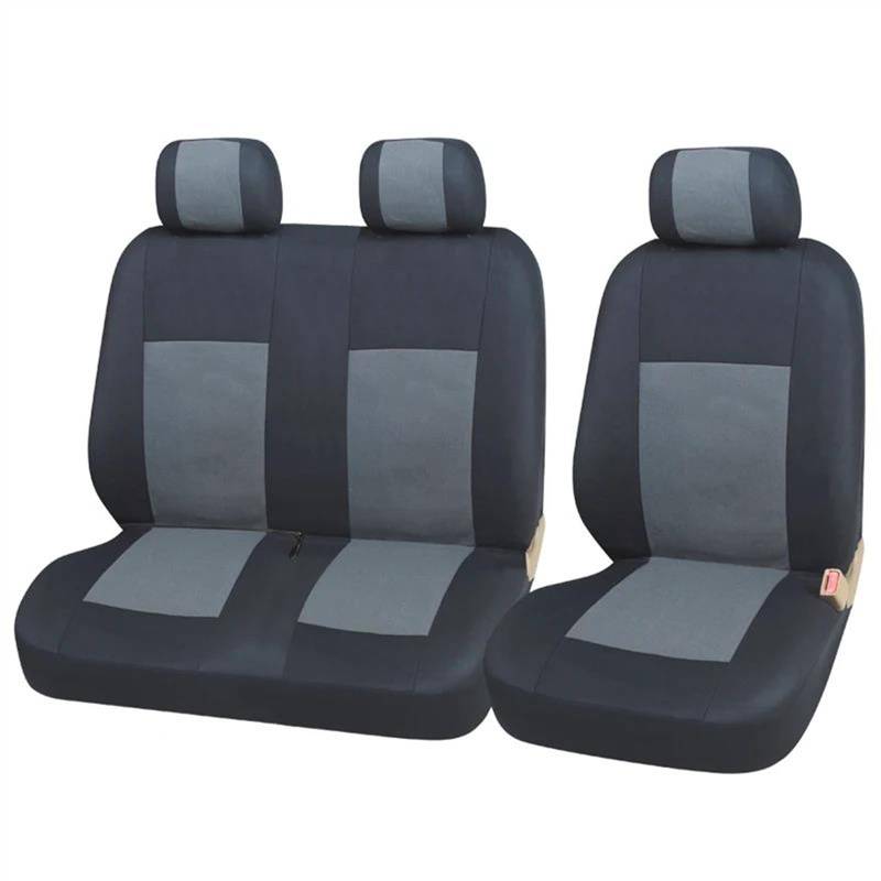 DZSQEGBX Autositzbezüge Für Ford Für Escort Für Transit 1 + 2 Sitzbezüge Autositzbezug Für Transporter/Van Universal Fit Künstliche Leder LKW Sitzbezüge Auto Sitzschoner(Gray 1) von DZSQEGBX