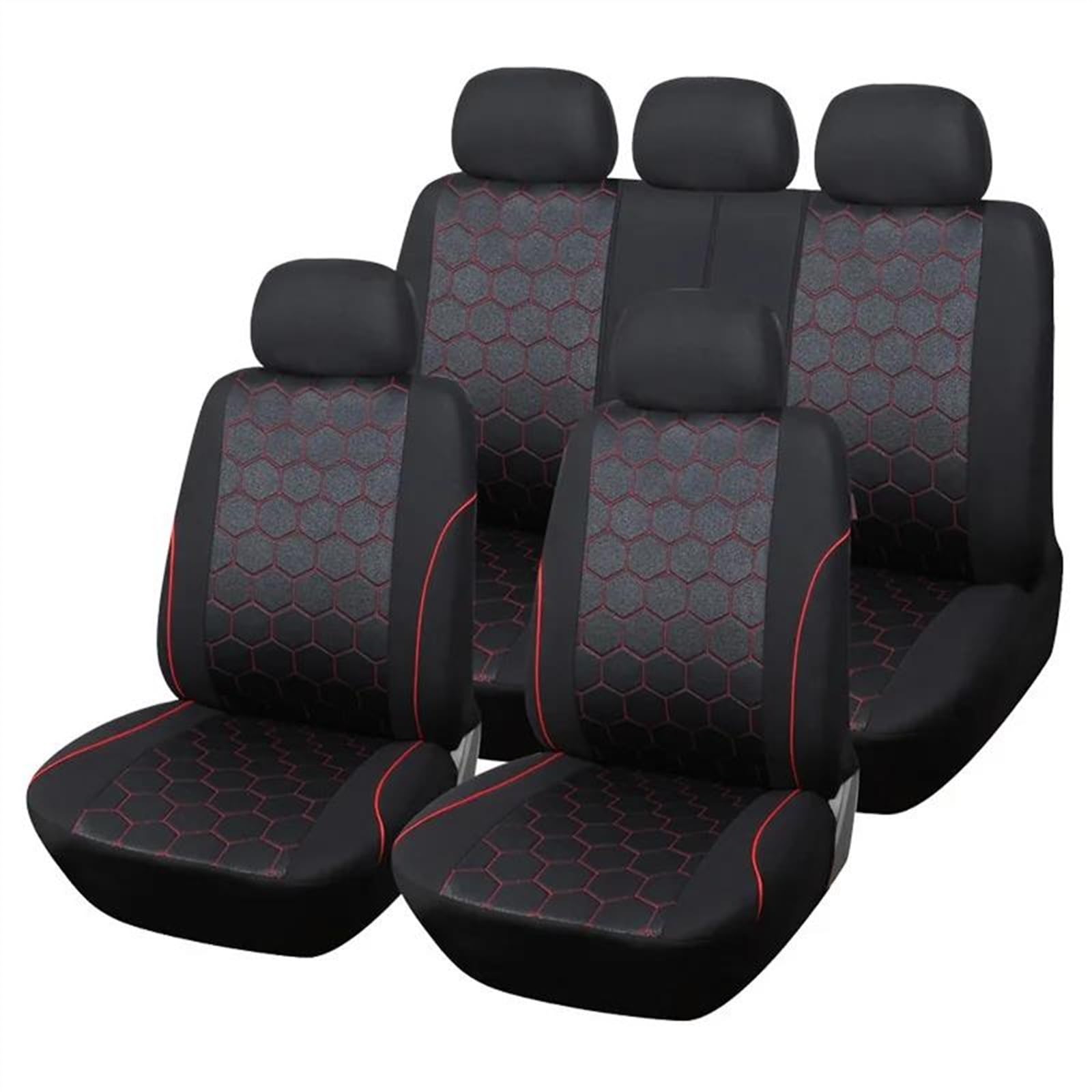 DZSQEGBX Autositzbezüge Für Golf 4 Autositzbezüge-Set Universell Passend Für Die Meisten Innenaccessoires Autositzschoner Im Fußball-Stil Auto Sitzschoner(Full Set) von DZSQEGBX