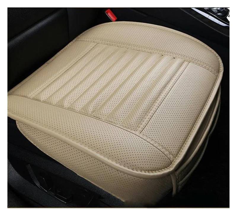 DZSQEGBX Autositzbezüge Für Hyundai Für Creta Für Ix25 Für Tucson Für Ix35 Für Santafe PU Leder Auto Sitz Abdeckung Kissen Auto Sitzschoner(1 pc Beige) von DZSQEGBX