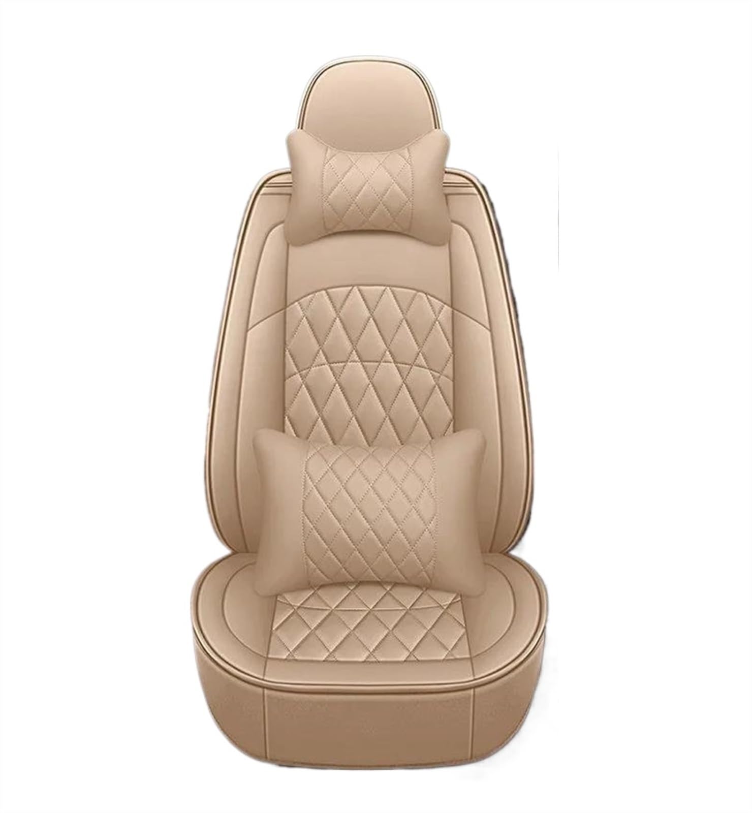 DZSQEGBX Autositzbezüge Für Mazda Alle Modell Für Cx-5 Cx-3 Mx5 626 Für Mazda 3 6 RX-7 RX-8 MX-5 Auto Zubehör Leder Auto Sitz Abdeckung Matte Auto-Styling Auto Sitzschoner(Beige Pillow) von DZSQEGBX