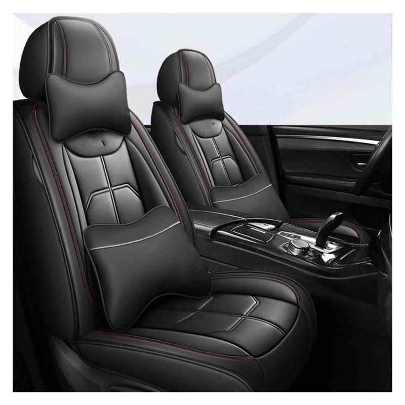 DZSQEGBX Autositzbezüge Für Nissan Alle Automodelle Für Qashqai Für Juke Für Blatt Für Armada Universal Auto Sitzbezug Auto Zubehör Auto Sitzschoner(Luxury Black) von DZSQEGBX