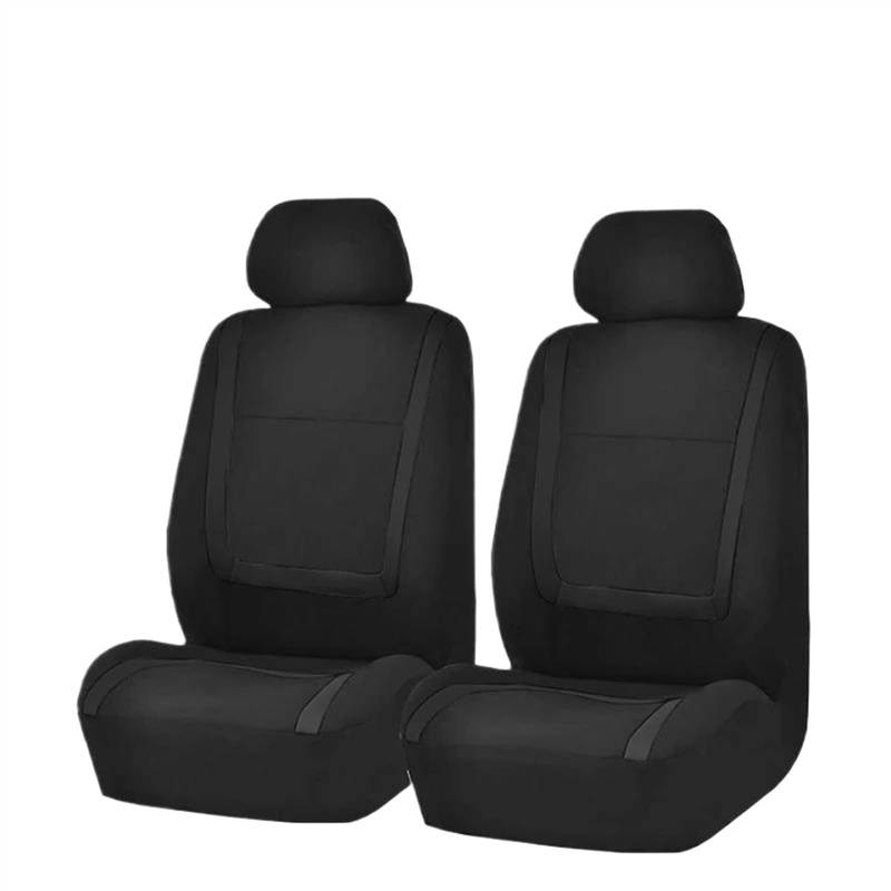 DZSQEGBX Autositzbezüge Für Nissan Für Bluebird Vollständiger Satz Autositzbezüge Universalgröße Seitenairbag-kompatibler Waschbarer Autositzschutz Auto Sitzschoner(Black 2 PCS) von DZSQEGBX