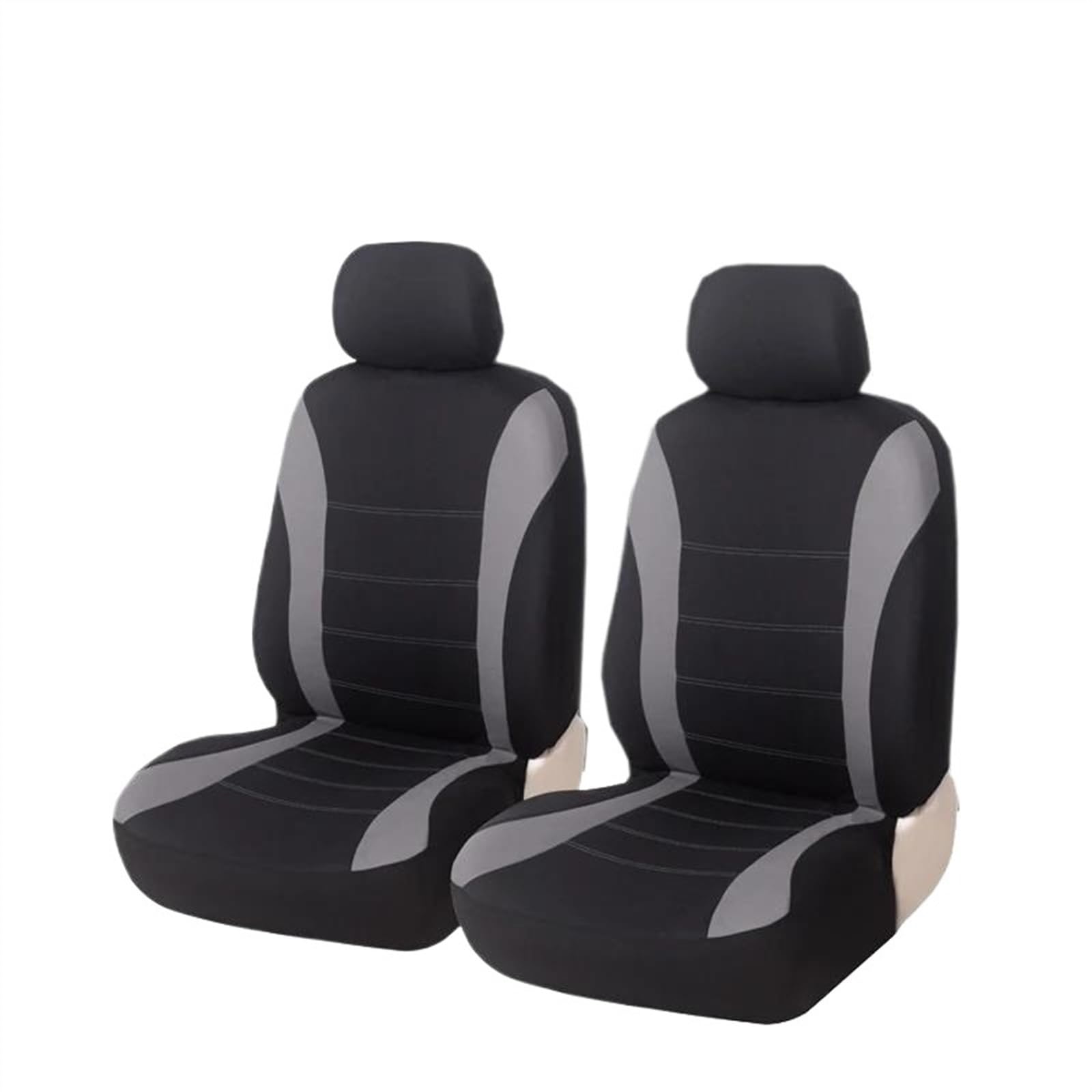 DZSQEGBX Autositzbezüge Für Nissan Für Bluebird Vollständiger Satz Autositzbezüge Universalgröße Seitenairbag-kompatibler Waschbarer Autositzschutz Auto Sitzschoner(Gray 2PCS) von DZSQEGBX