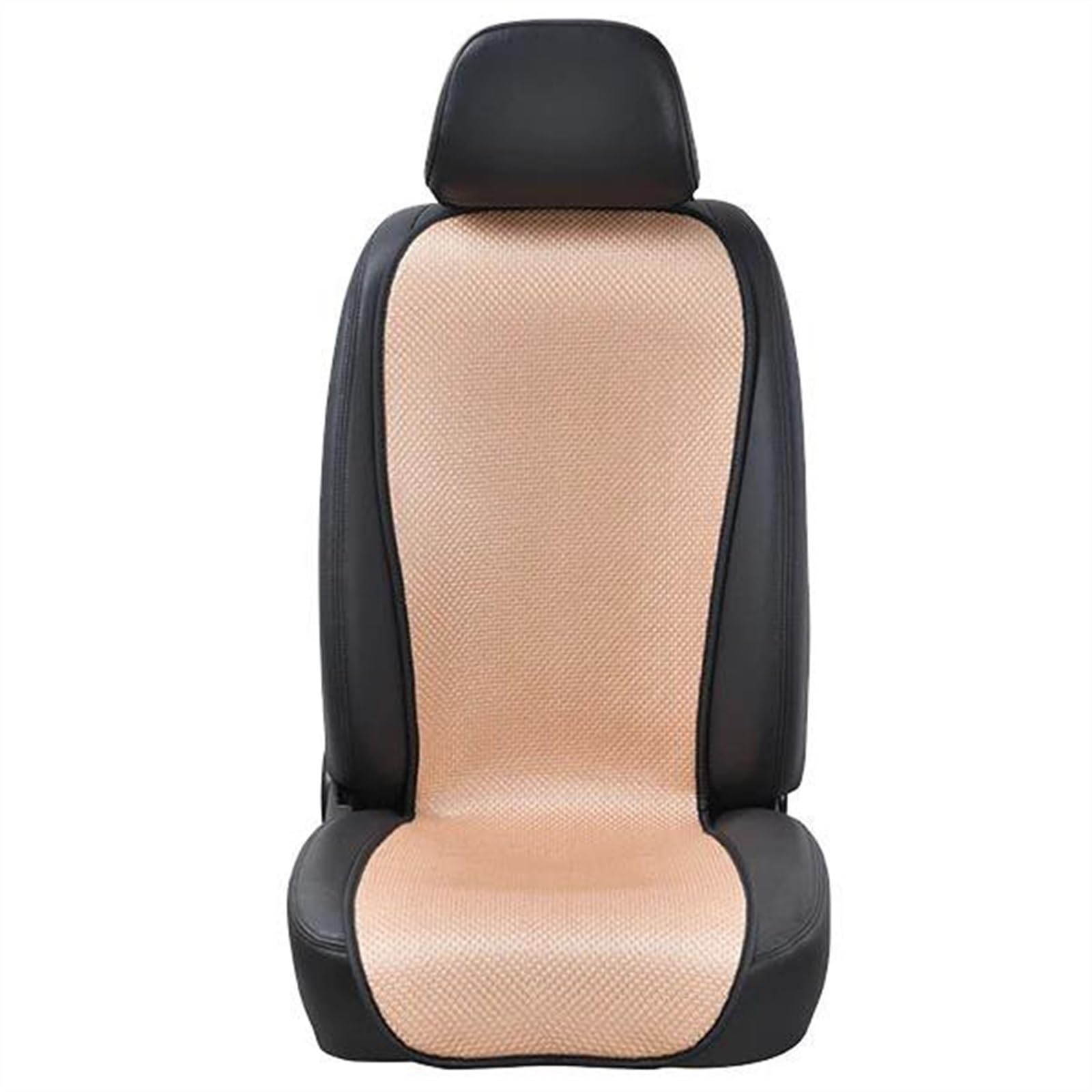 DZSQEGBX Autositzbezüge Für PREVIA Für R3 Sommer-Autositzkissen, 1 Stück, Universelle Autositzbezüge, Sitzschoner Auto Sitzschoner(Beige) von DZSQEGBX