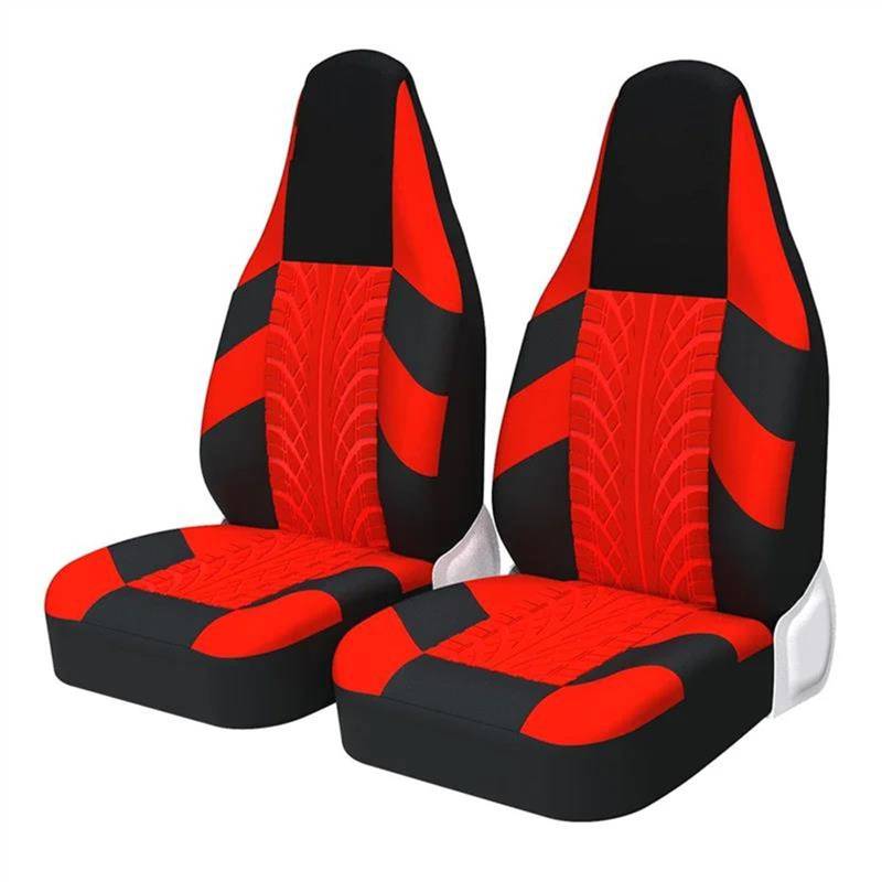 DZSQEGBX Autositzbezüge Für Toyota Für Aygo 2007 High Bucket Autositzbezüge Universal Für Die Meisten Autos Sportsitzschutz Auto Sitzschoner(RED 1 2PCS) von DZSQEGBX