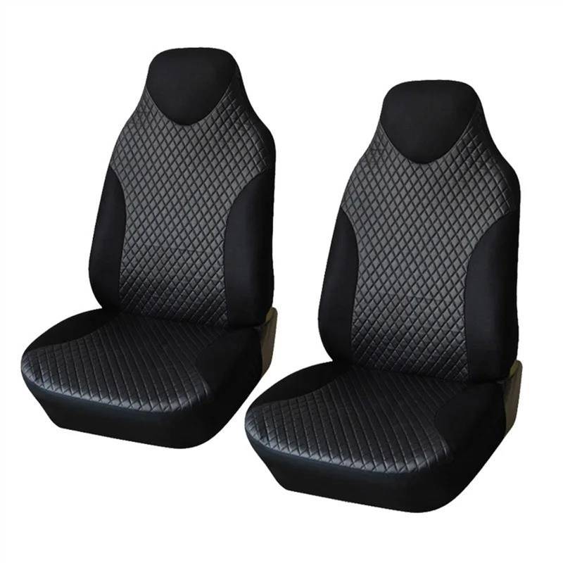 DZSQEGBX Autositzbezüge Für Toyota Vordersitzbezüge Schwarz Sportsitzbezüge Sitzschoner Autositzbezug Universelles Innenzubehör Auto Sitzschoner(2 Piece) von DZSQEGBX