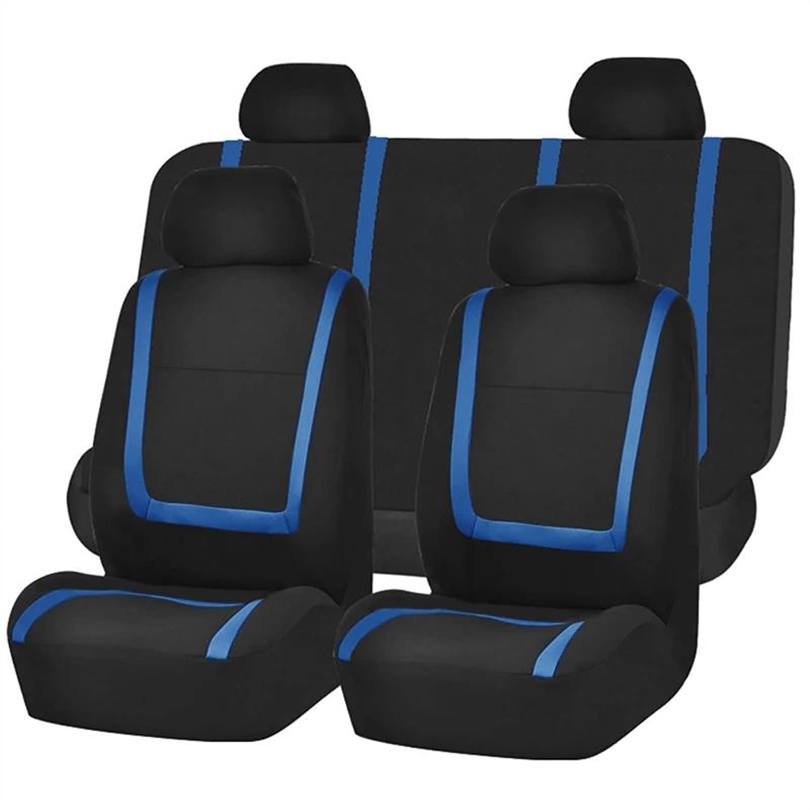 DZSQEGBX Autositzbezüge Für Wartburg Für 353 Tourist Auto Sitzbezug Abnehmbare Kopfstützen Polyestor Universal Sitzbezüge Auto Auto Sitzschoner(Blue Full Set) von DZSQEGBX