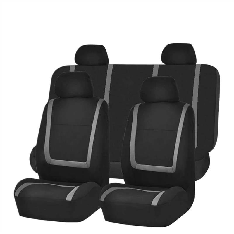 DZSQEGBX Autositzbezüge Für Wartburg Für 353 Tourist Auto Sitzbezug Abnehmbare Kopfstützen Polyestor Universal Sitzbezüge Auto Auto Sitzschoner(Gray Full Set) von DZSQEGBX