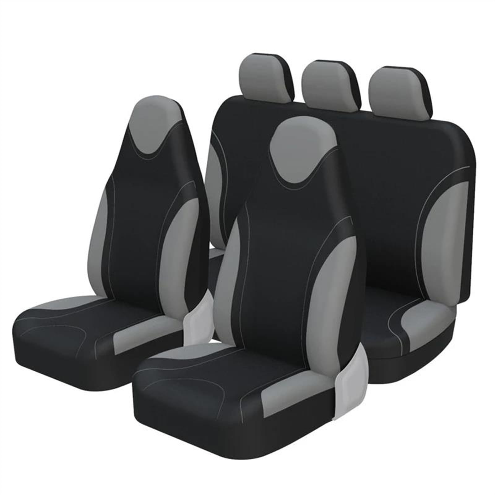 DZSQEGBX Autositzbezüge Komplettset Hochlehner-Schalensitzschutz Für Hyundai Für Tucson Universal-Autositzbezüge Auto Sitzschoner(Full Gray) von DZSQEGBX